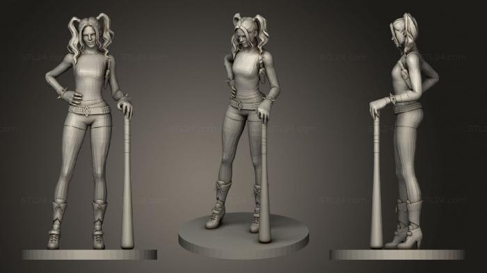 Figurines of girls (Harley, STKGL_0980) 3D models for cnc